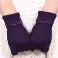 Novo Produto Purple Color Full Touch luvas de lã de tela para Smartphone